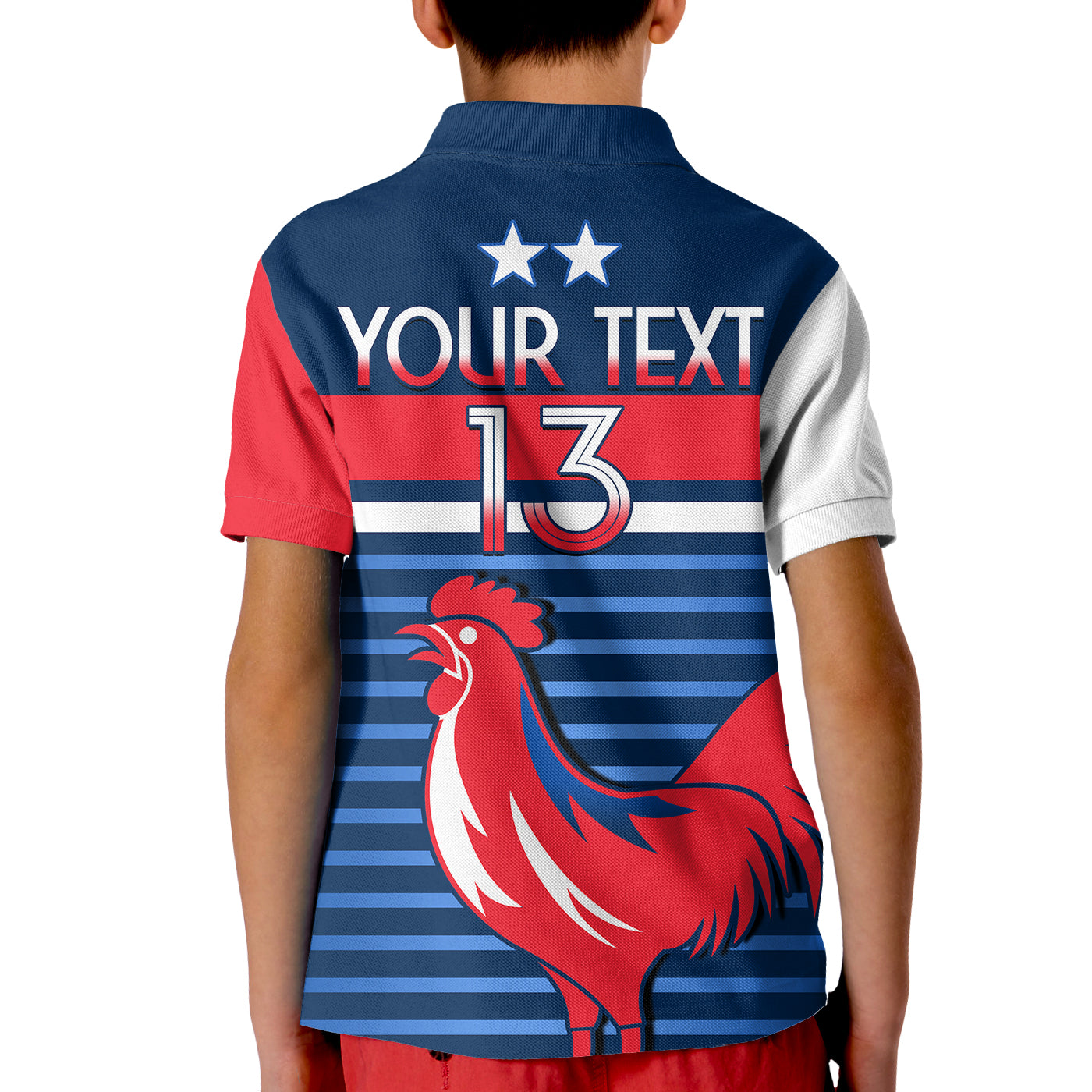 (Custom Text and Number) France Football The Blues Polo Shirt Les Bleus Le Champion 2022 World Cup LT13