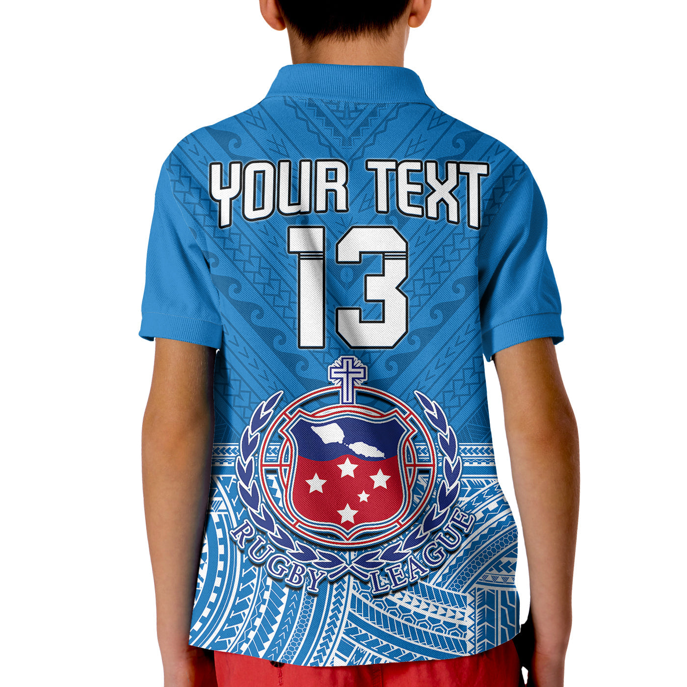 (Custom Text and Number) Toa Samoa Rugby Polo Shirt Samoan Pattern Be Unique LT13