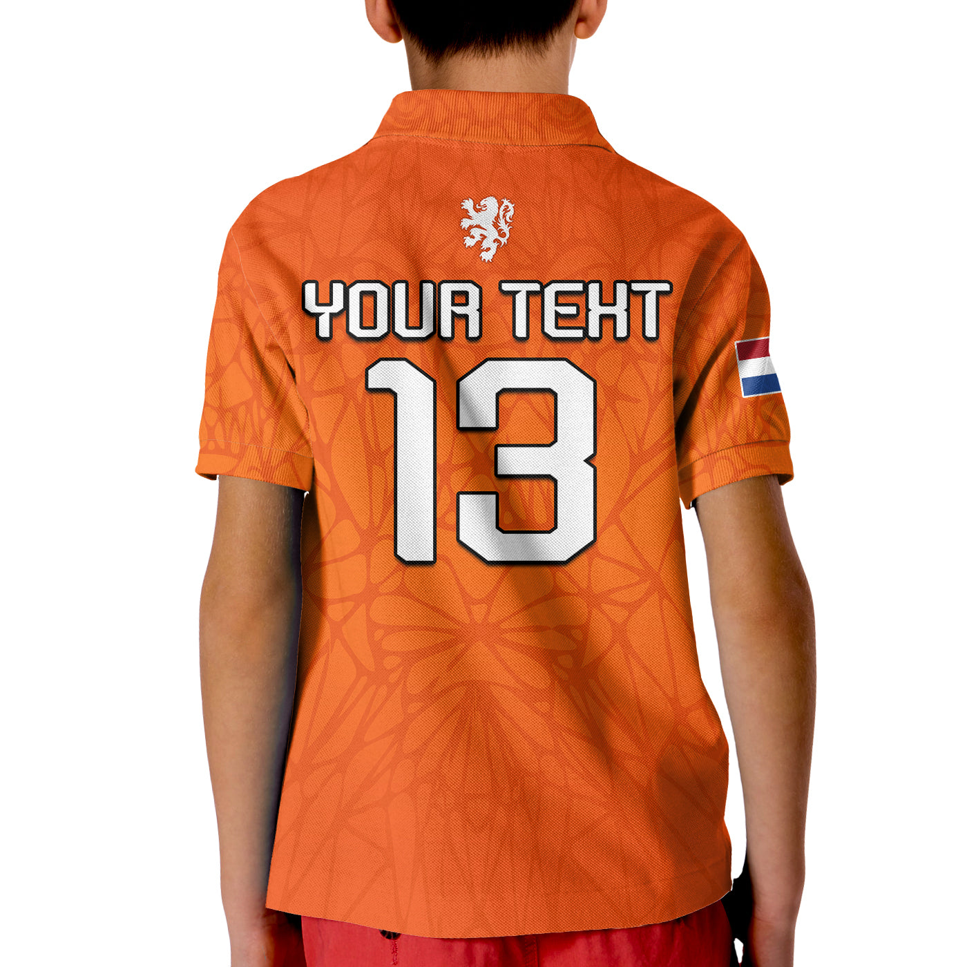 (Custom Text and Number) Football Polo Shirt 2022 Soccer World Cup Oranje Champions LT13