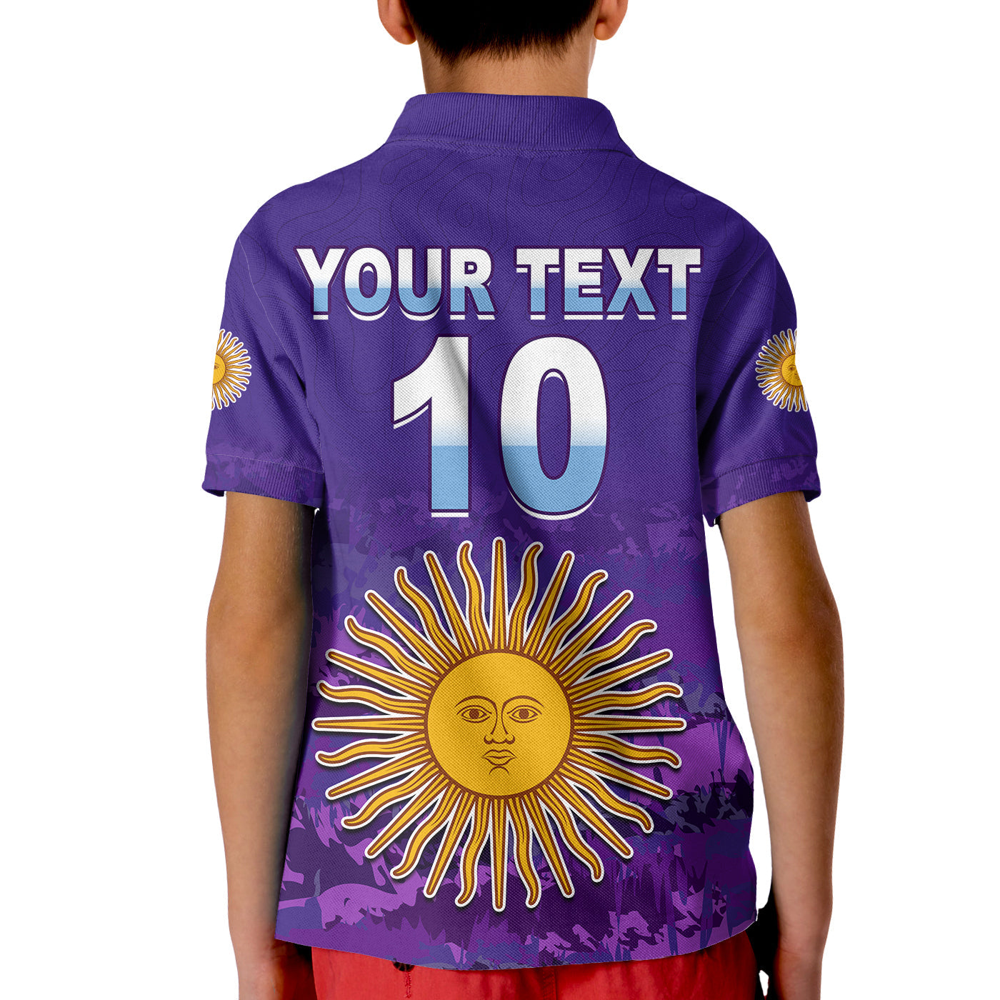 (Custom Text and Number) Argentina Football Polo Shirt Go Champions La Albiceleste LT13