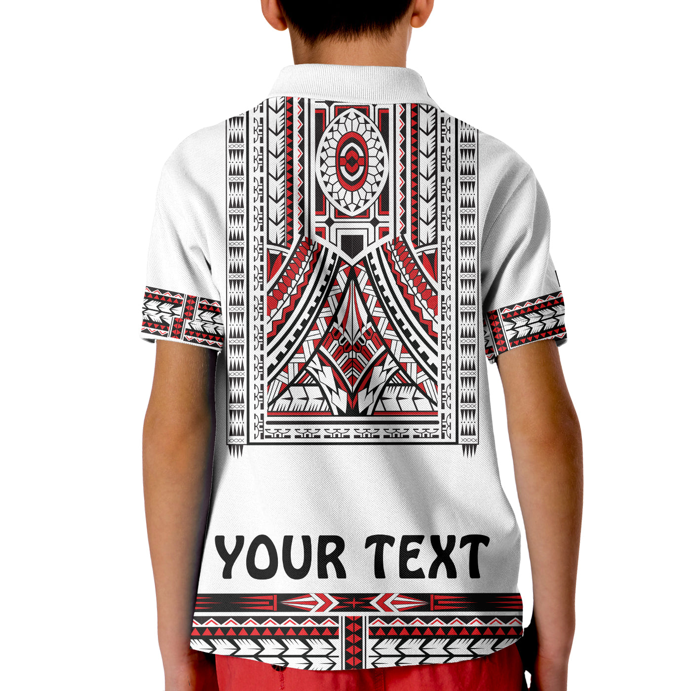 Custom Polynesian Polo Shirt Dashiki With Polynesian Tattoo Royal Version LT14