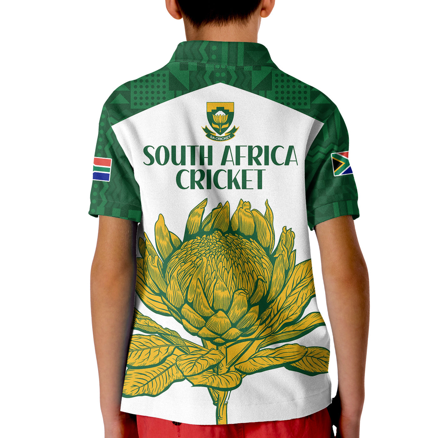 South Africa Cricket Polo Shirt Go Proteas Boxing Day Test LT13