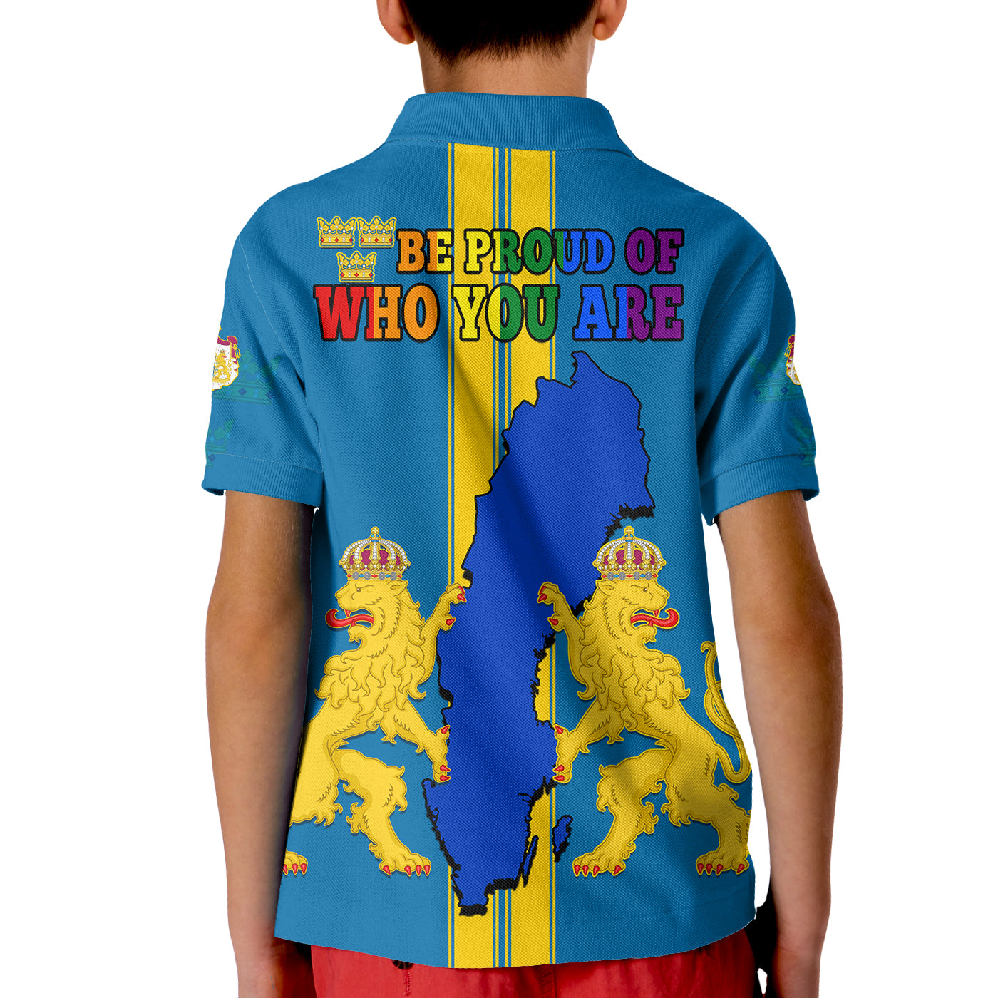 Sweden LGBT Day Polo Shirt Be Proud Of Who You Are LT14
