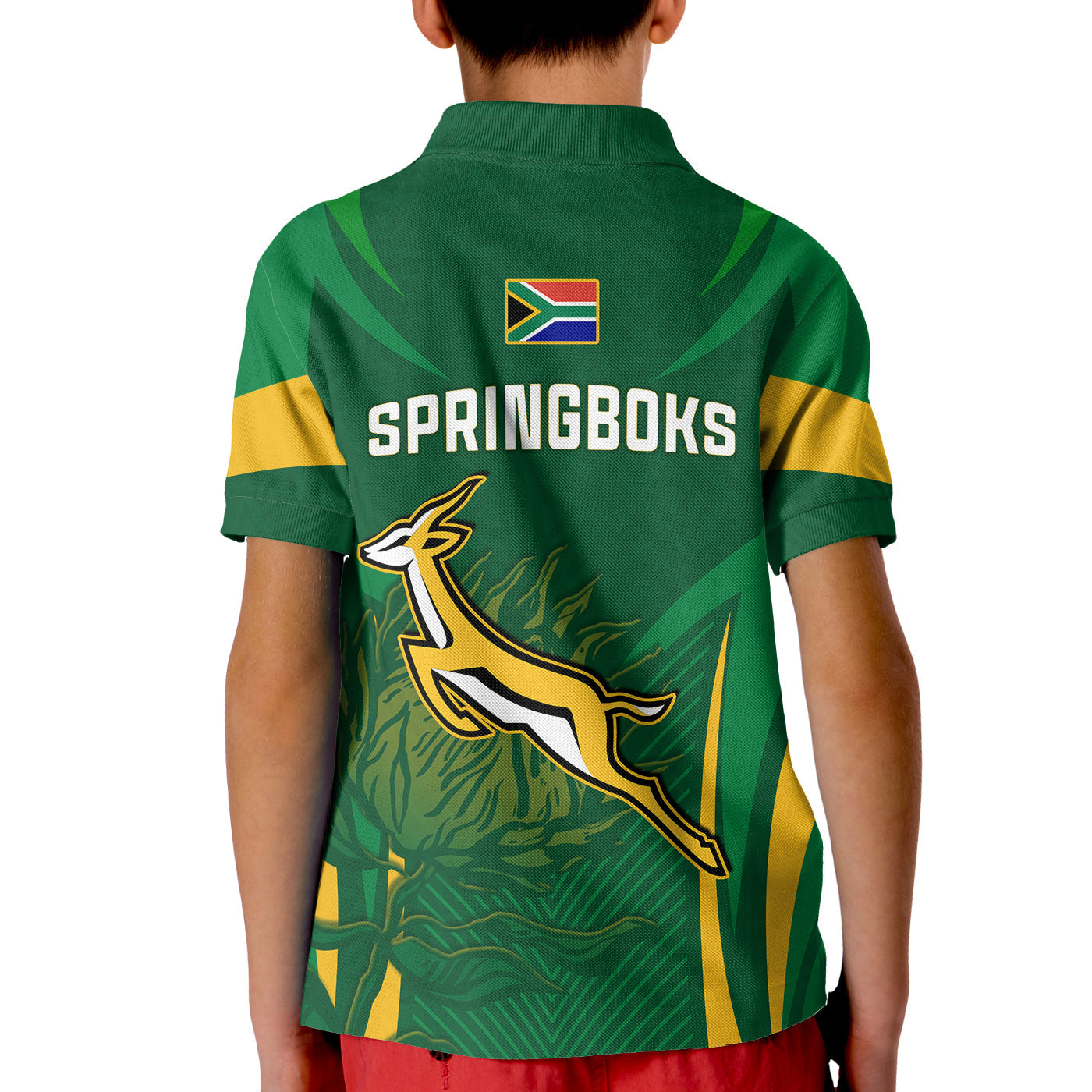 South Africa Rugby Polo Shirt Springboks Champion LT13