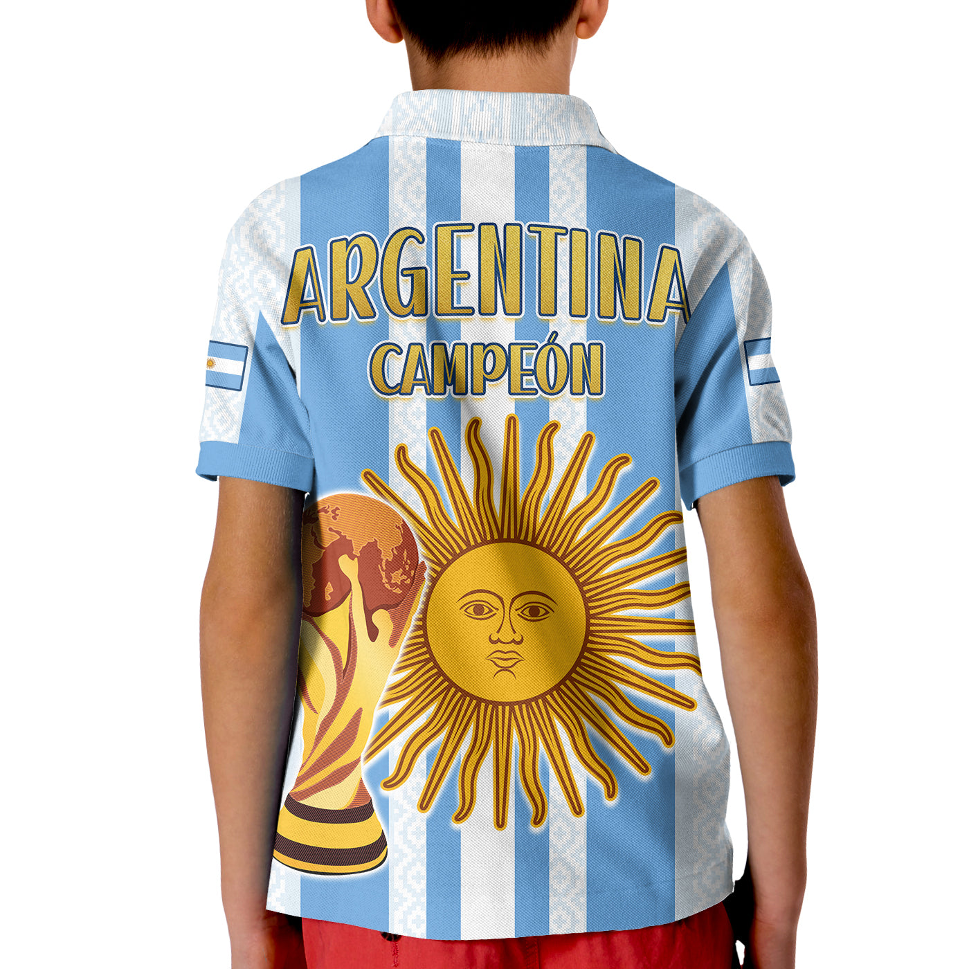 Argentina Football Polo Shirt World Champions 2022 Dream Come True LT13
