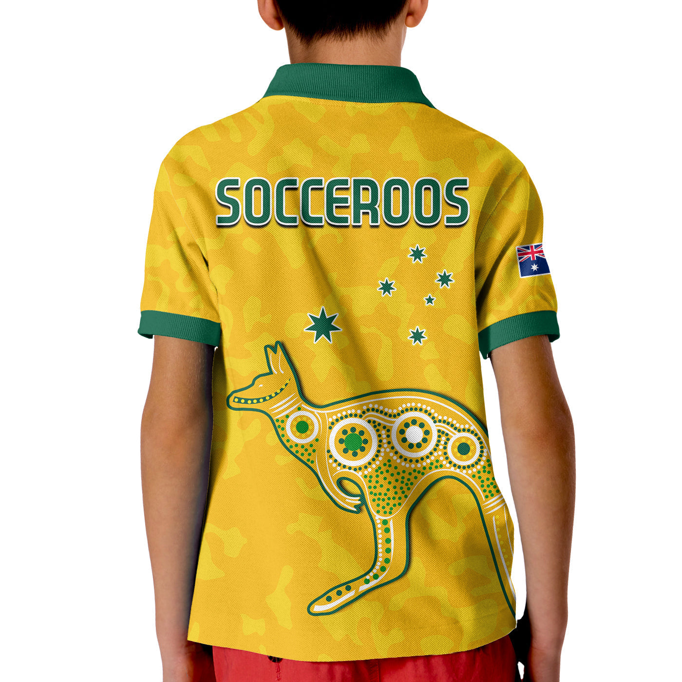 Australia Soccer Polo Shirt World Cup Football 2022 Socceroos with Kangaroos LT13