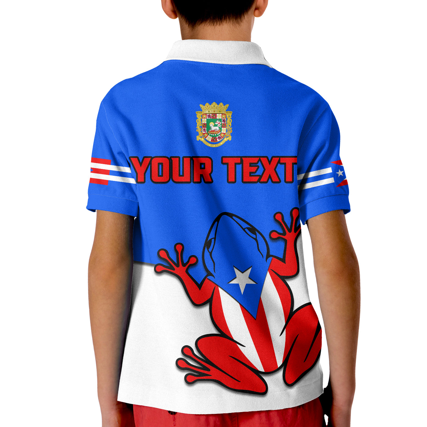 Custom Puerto Rico Polo Shirt Coqui Frog Simple Style LT14