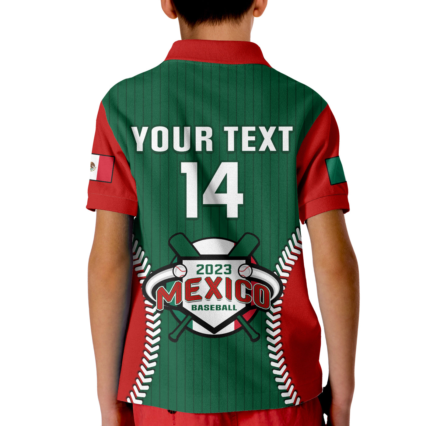 (Custom Text And Number) Mexico Polo Shirt Baseball Sporty Style LT14