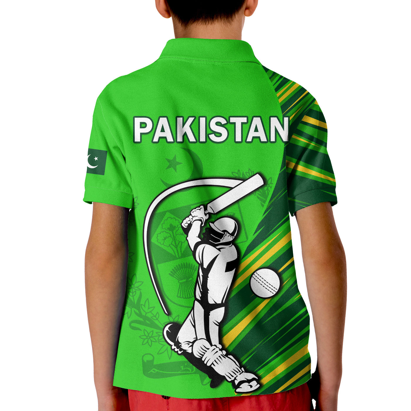 Pakistan Cricket Polo Shirt Go Shaheens Simple Style LT14