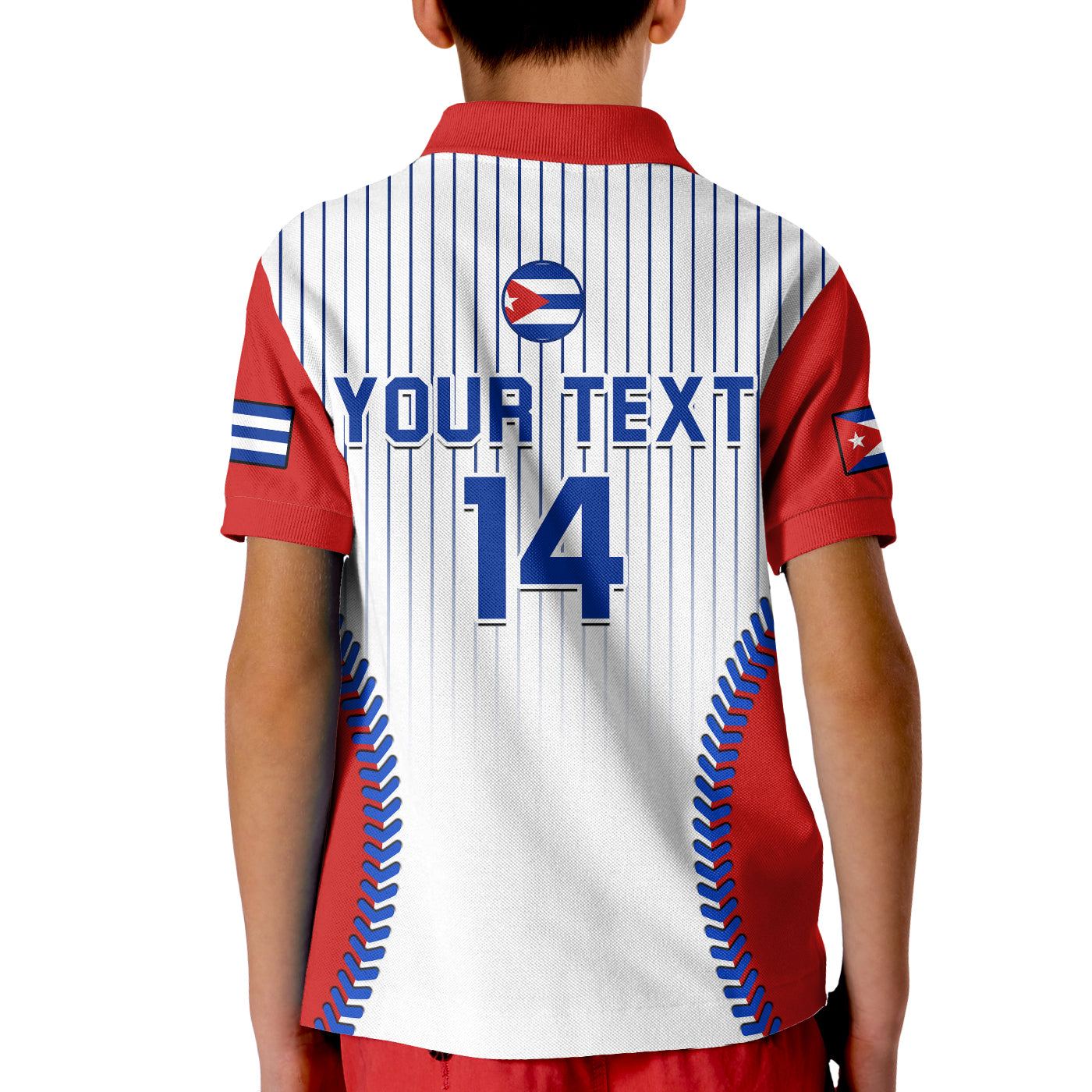 (Custom Text And Number) Cuba Polo Shirt Baseball Sporty Style LT14