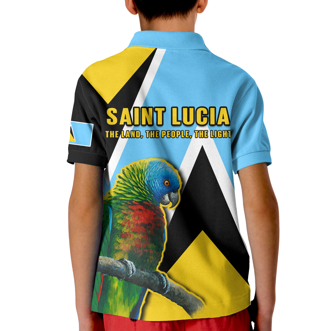 Saint Lucia Polo Shirt Saint Lucian Parrot Simple Style LT14