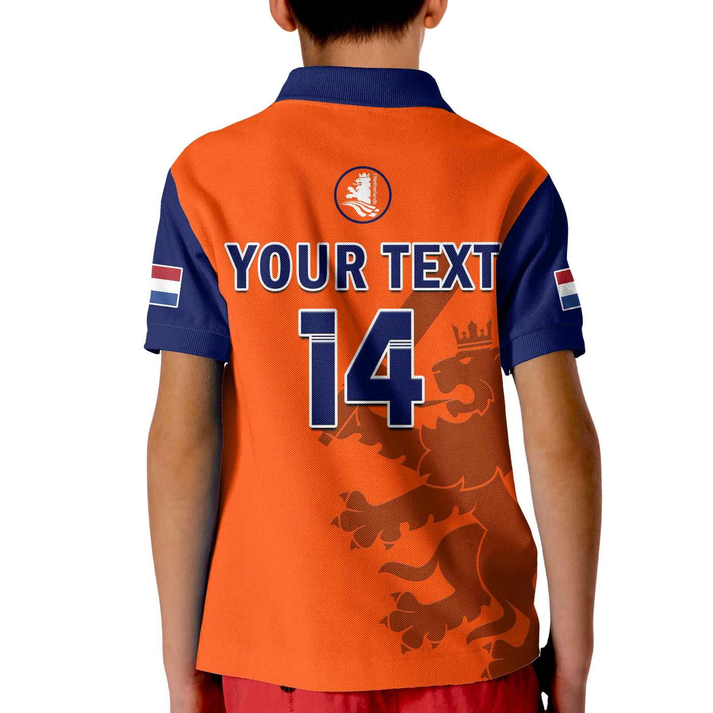 (Custom Text And Number) Netherlands Cricket Polo Shirt ODI Simple Orange Style LT14