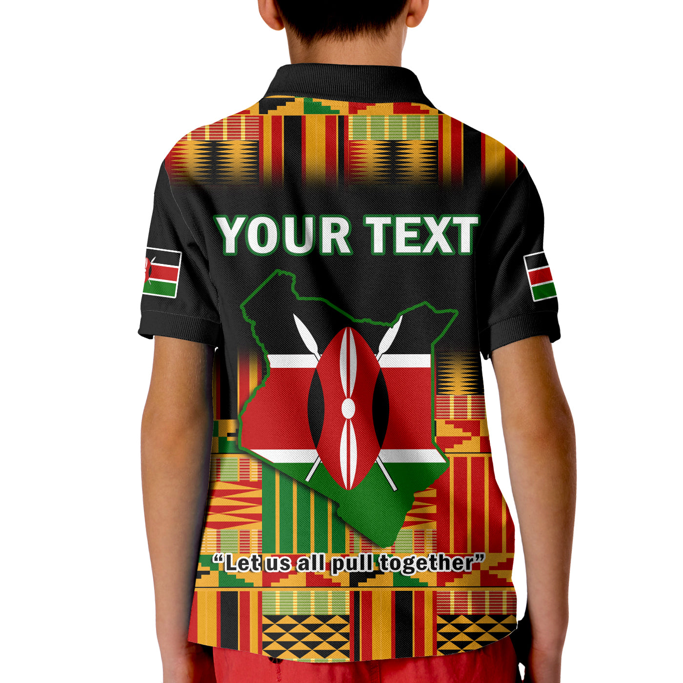 Custom Kenya Polo Shirt Happy Jamhuri Day Kenyan Pattern LT14