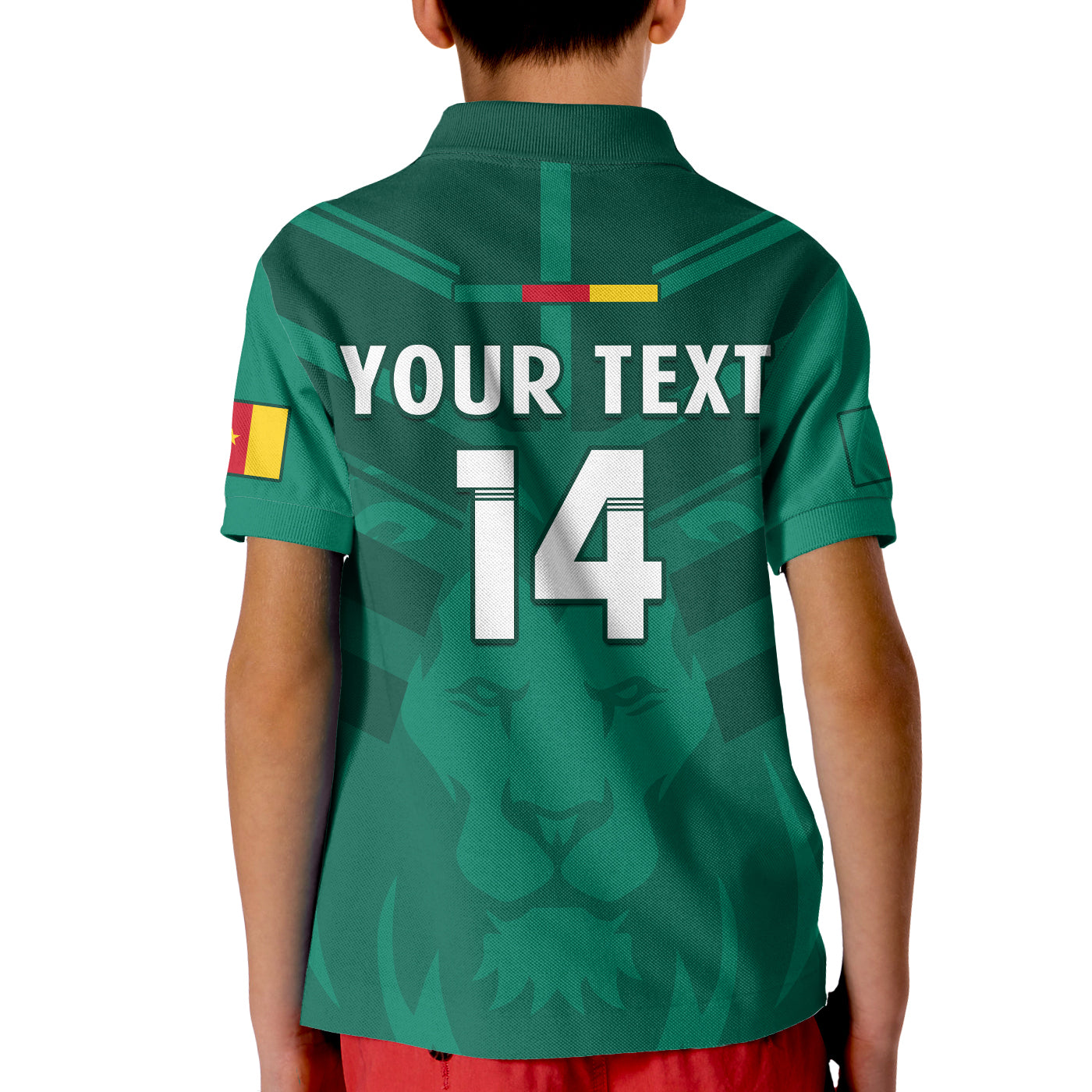 (Custom Text And Number) Cameroon Football Polo Shirt Les Lions Indomptables Green Football 2022 LT14