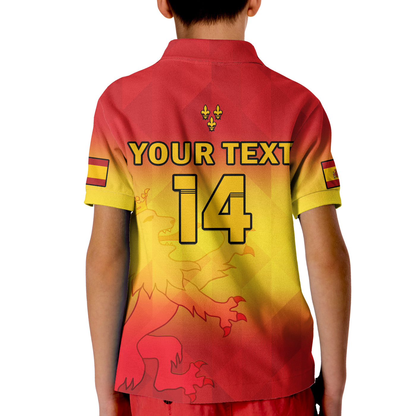 (Custom Text And Number) Spain Football Polo Shirt La Roja Football 2022 LT14