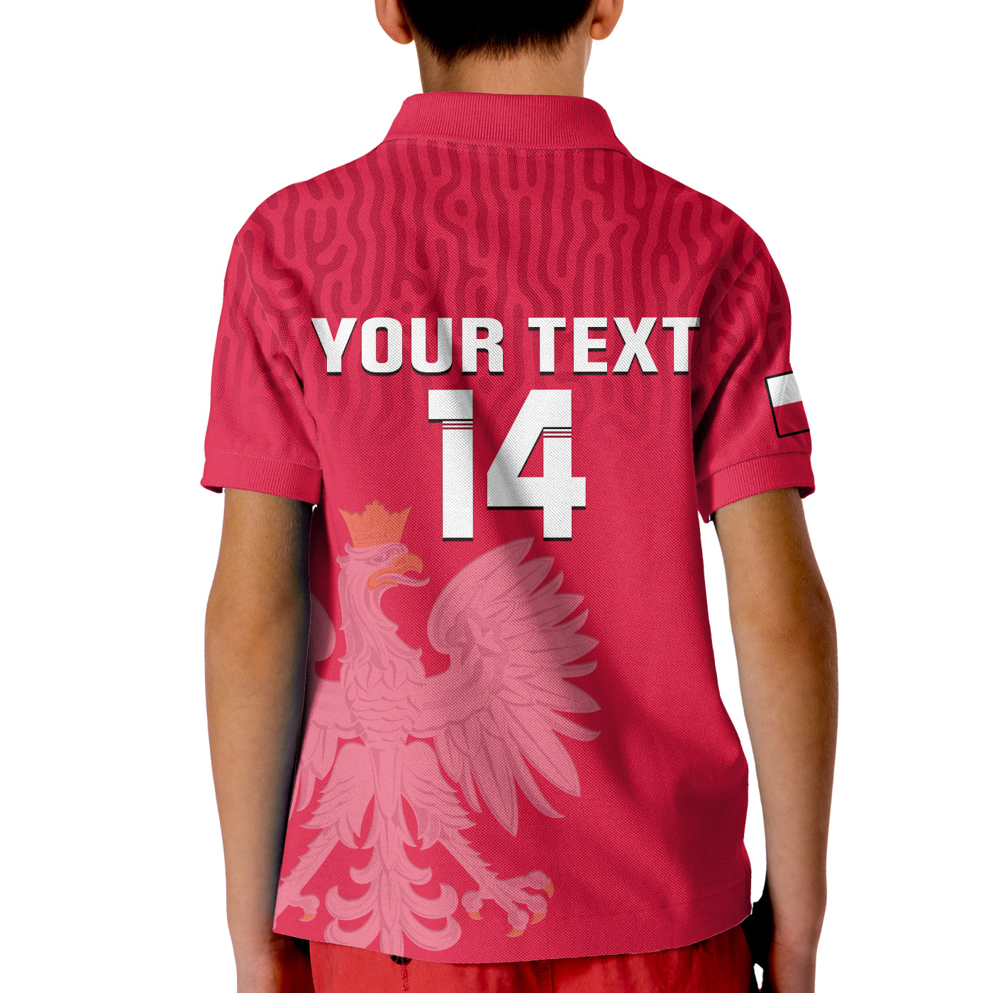 (Custom Text And Number) Poland Football Polo Shirt Polska Football 2022 Red LT14