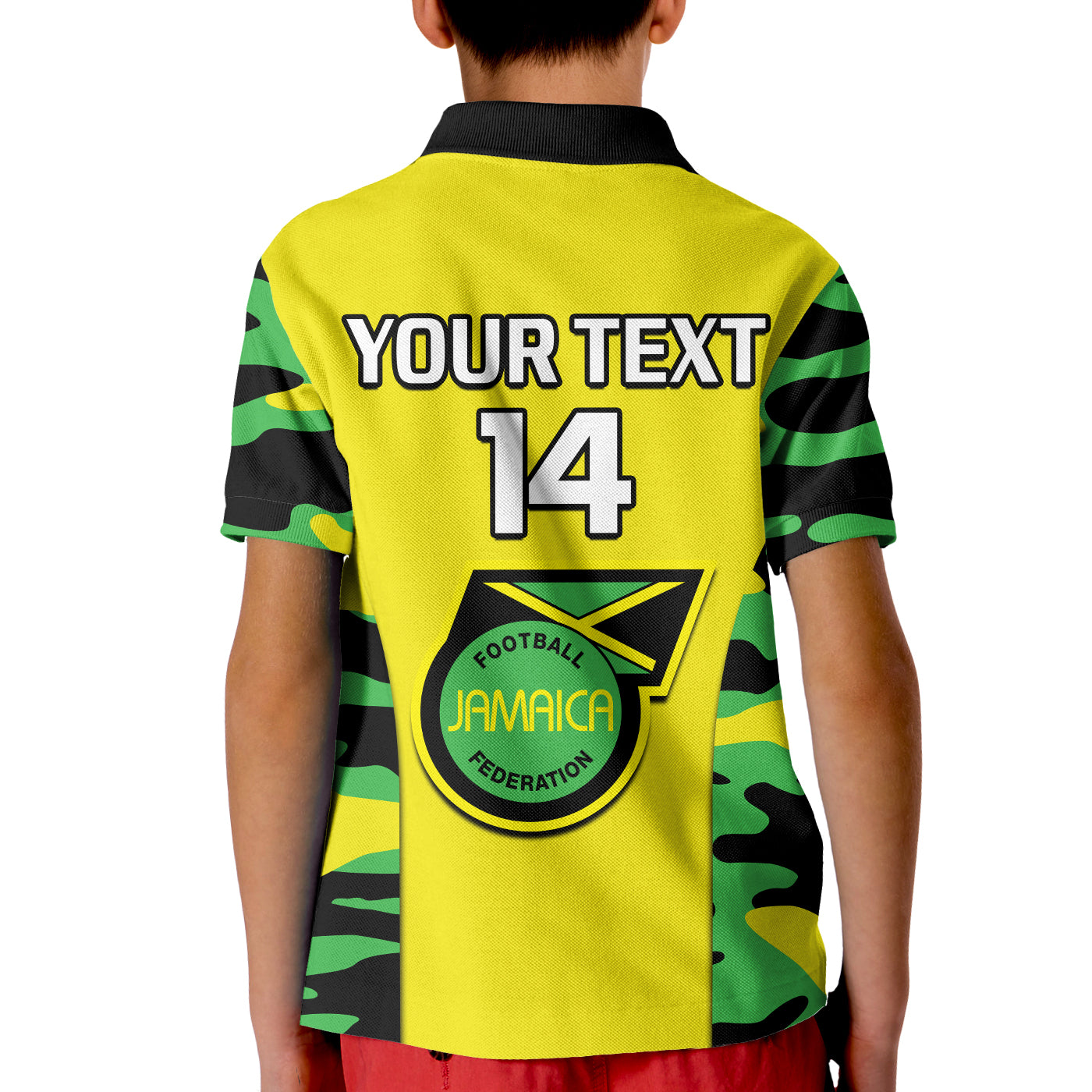 (Custom Text And Number) Jamaica Football Polo Shirt Reggae Girlz 2023 Cup Of Nations Ver.02 LT14