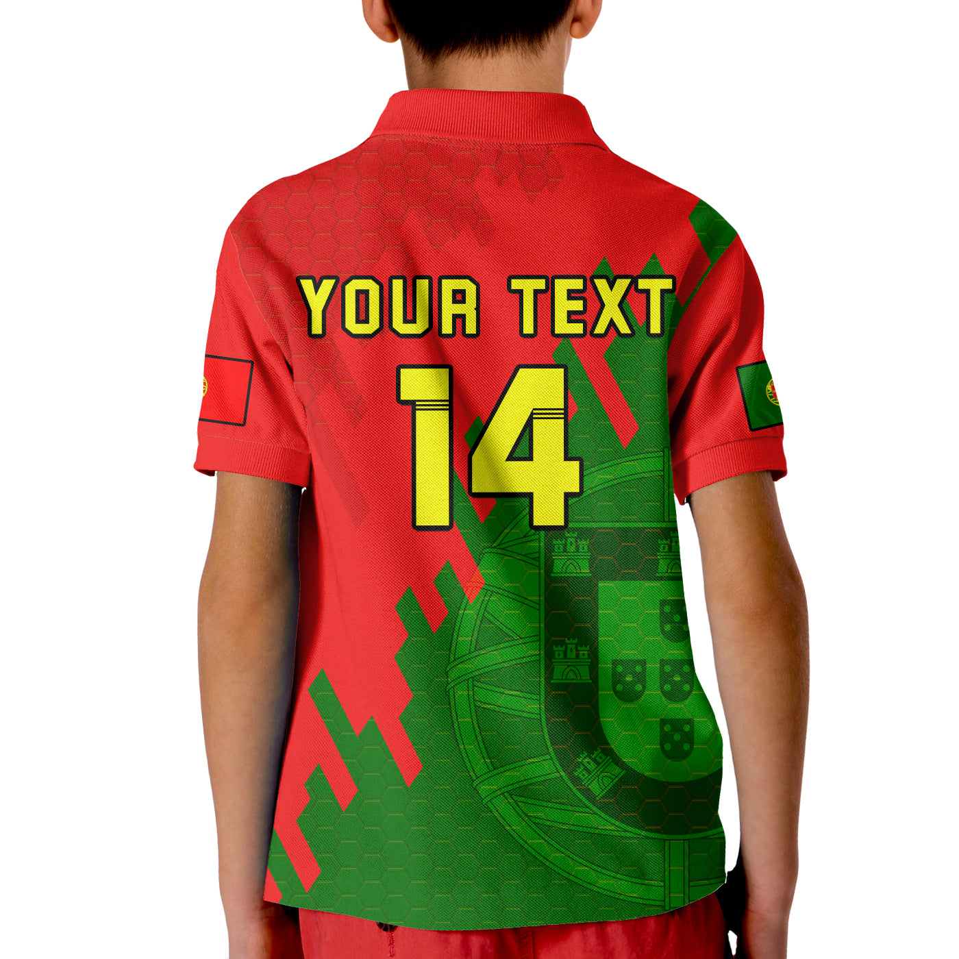(Custom Text And Number) Portugal Football Polo Shirt Champions WC 2022 LT14