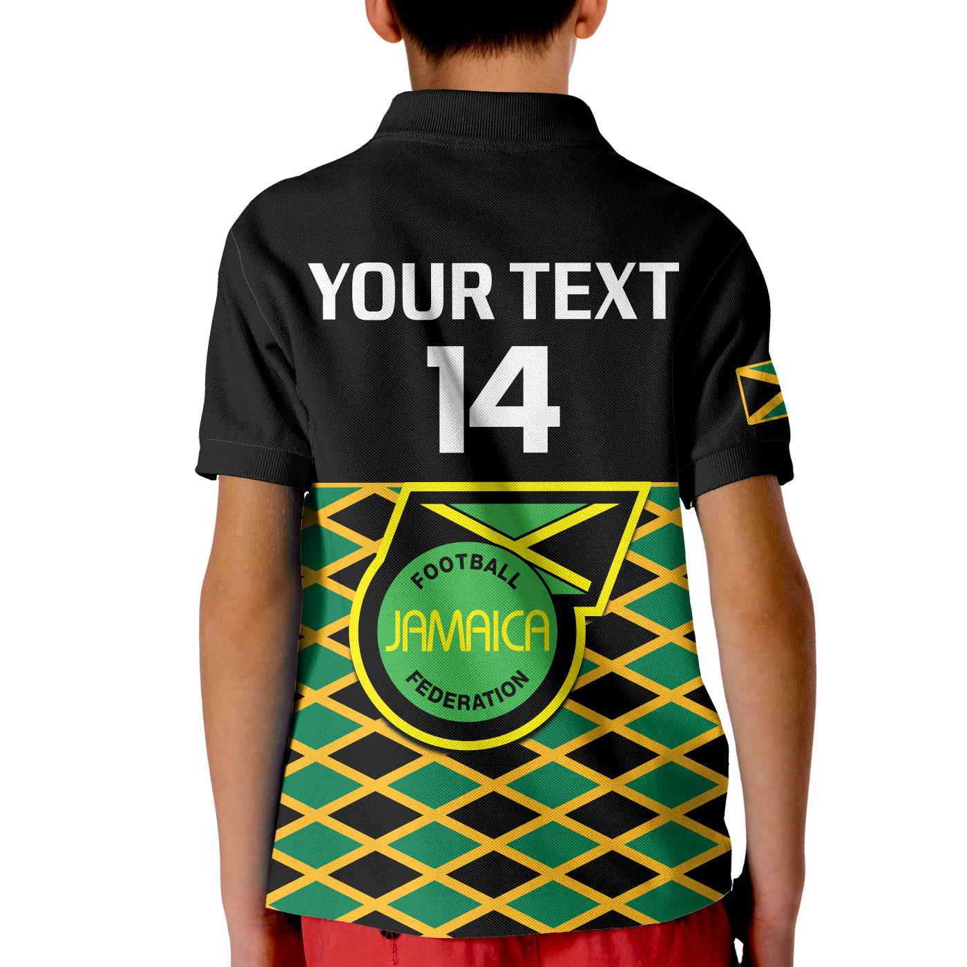 (Custom Text And Number) Jamaica Football Polo Shirt Reggae Girlz 2023 Cup Of Nations Ver.01 LT14