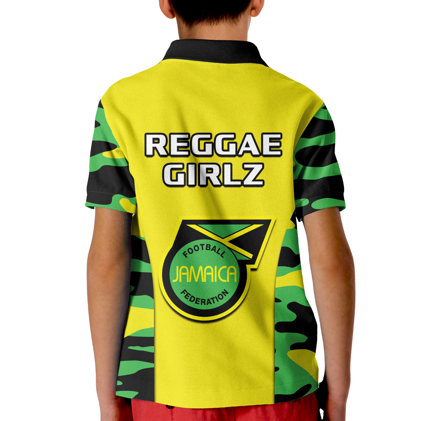 Jamaica Football Polo Shirt Reggae Girlz 2023 Cup Of Nations Ver.02 LT14