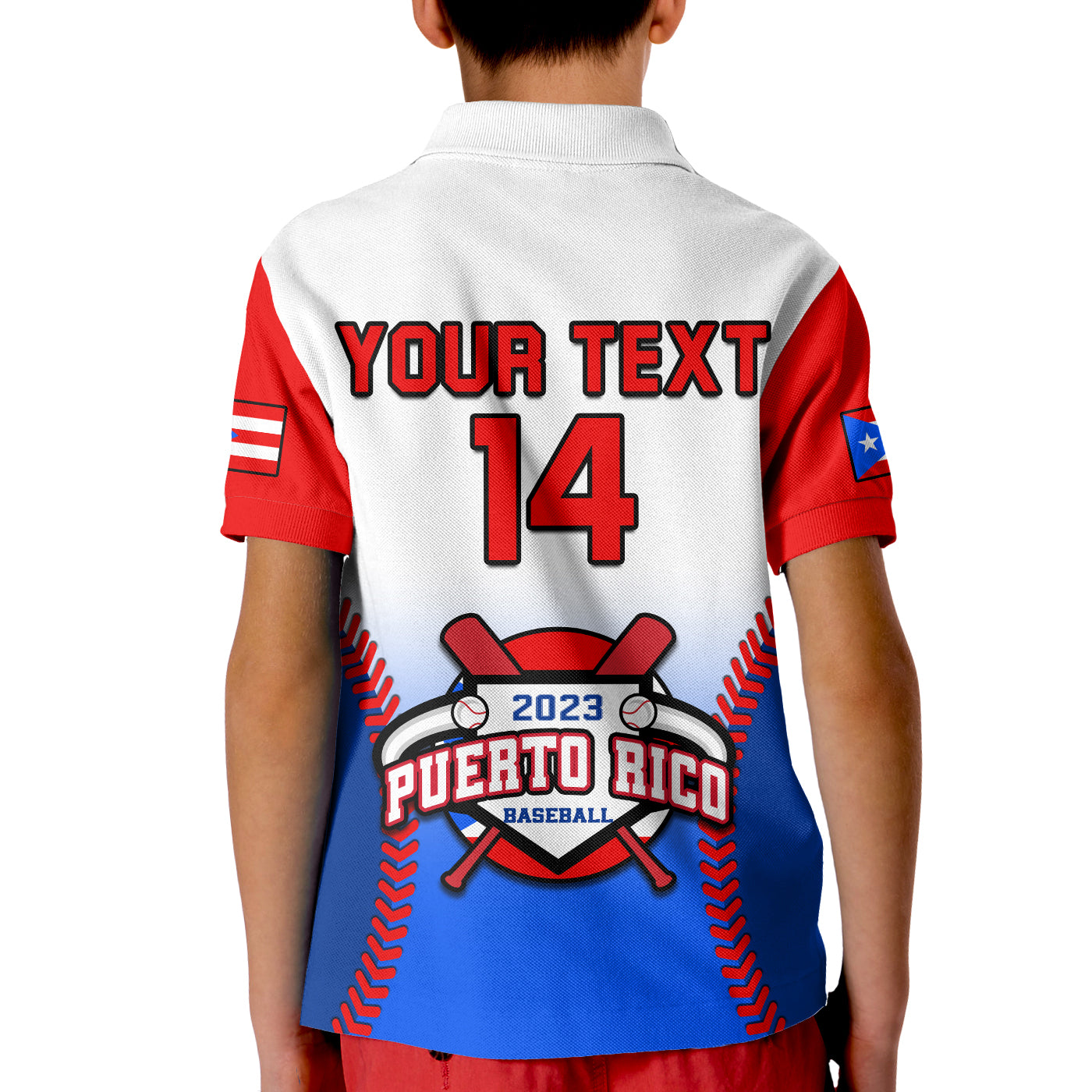 (Custom Text And Number) Puerto Rico Polo Shirt 2023 Baseball Sporty Version LT14