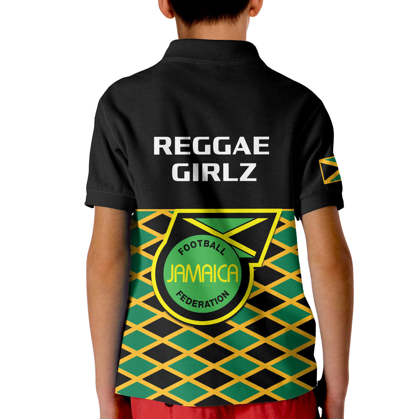 Jamaica Football Polo Shirt Reggae Girlz 2023 Cup Of Nations Ver.01 LT14