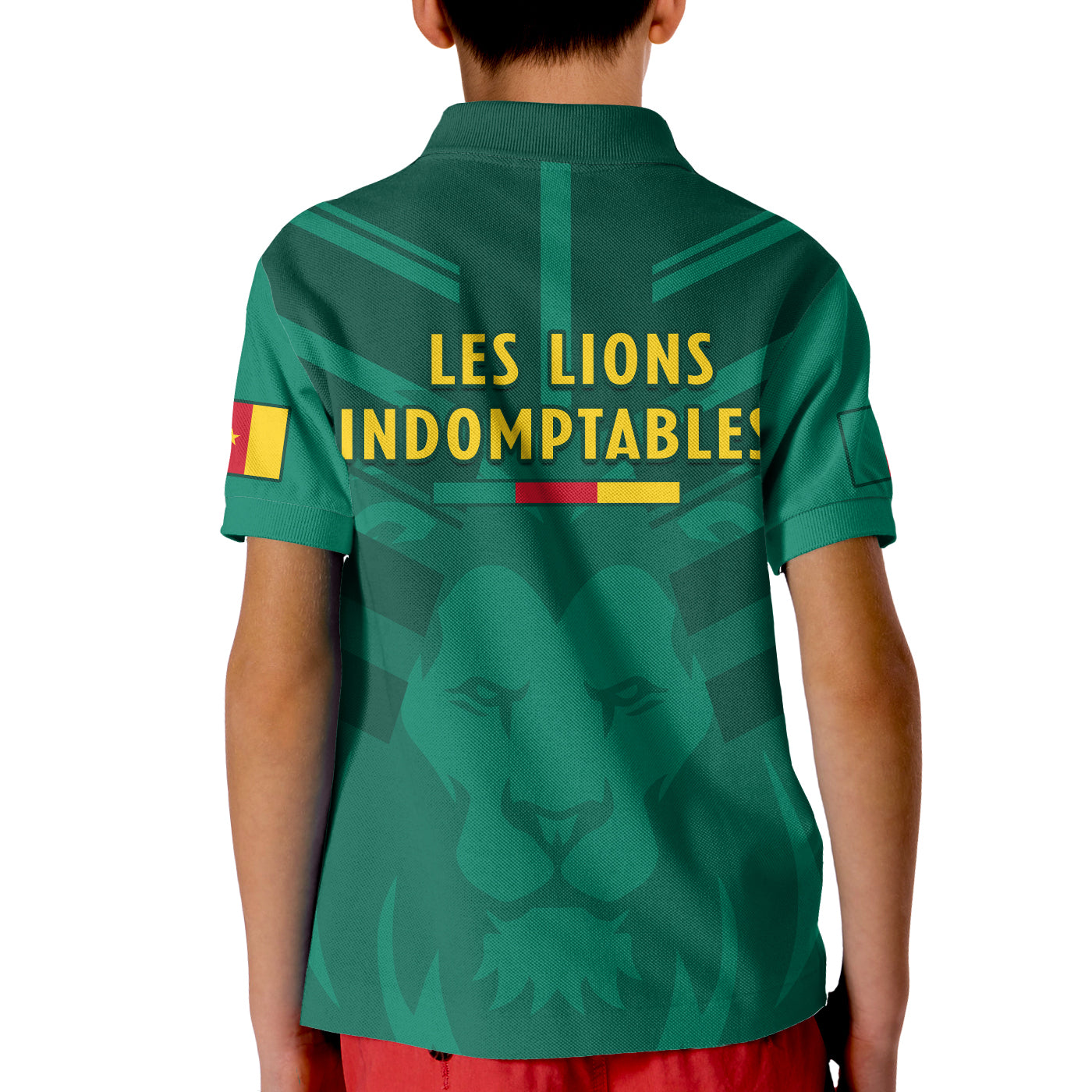 Cameroon Football Polo Shirt Les Lions Indomptables Green Football 2022 LT14