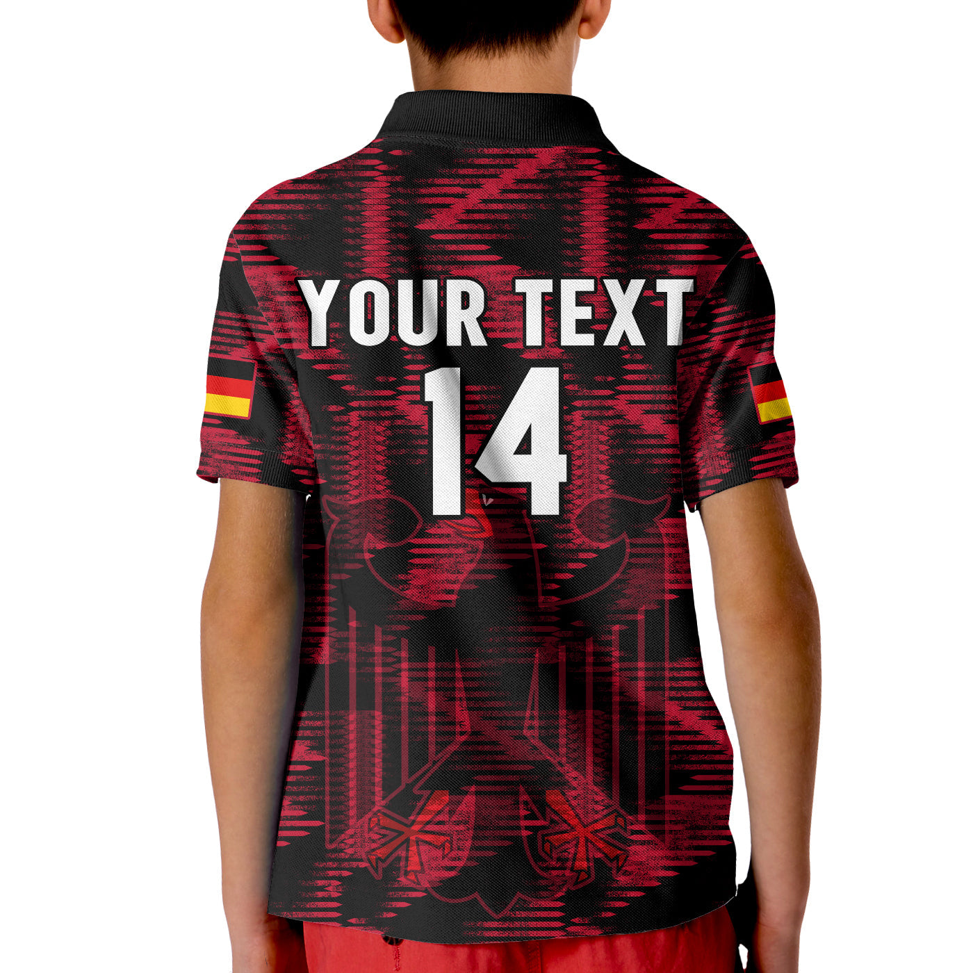 (Custom Text And Number) Germany Football Polo Shirt Football 2022 Champions LT14