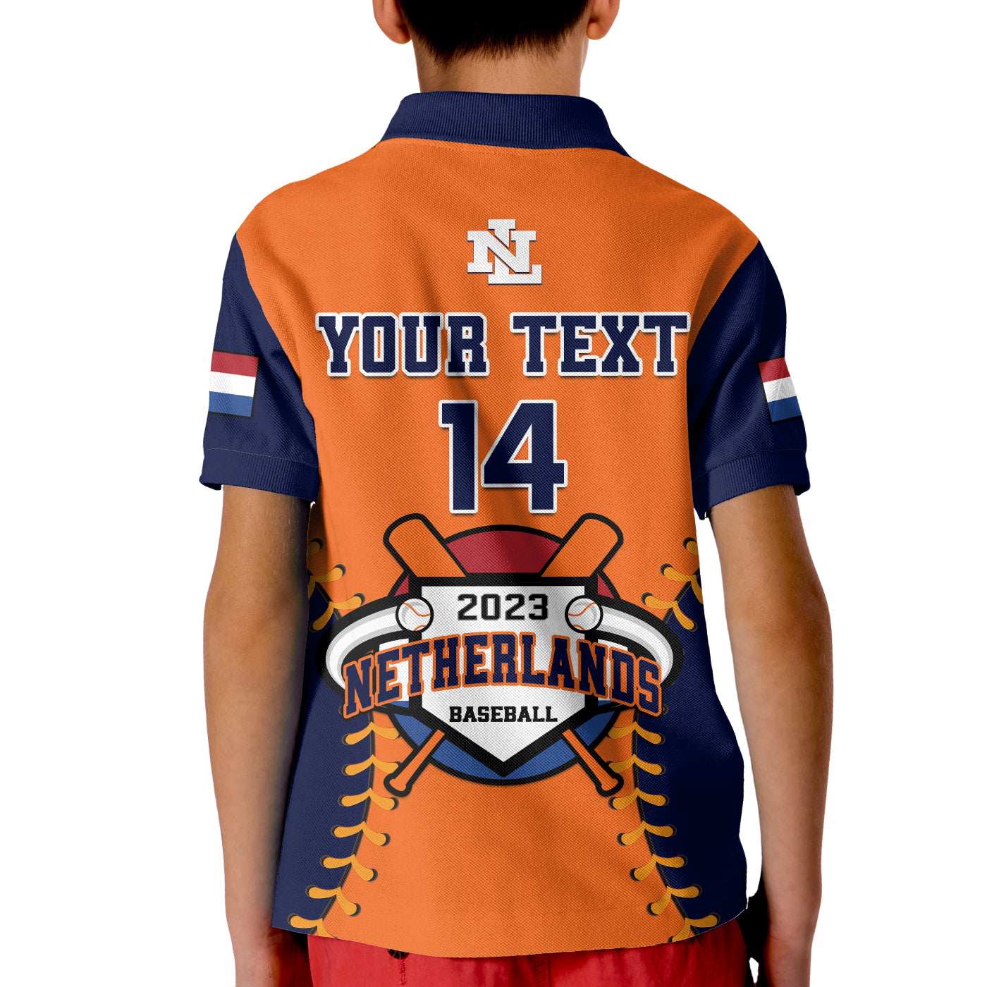 (Custom Text And Number) Netherlands Baseball Polo Shirt 2023 Sporty Style LT14