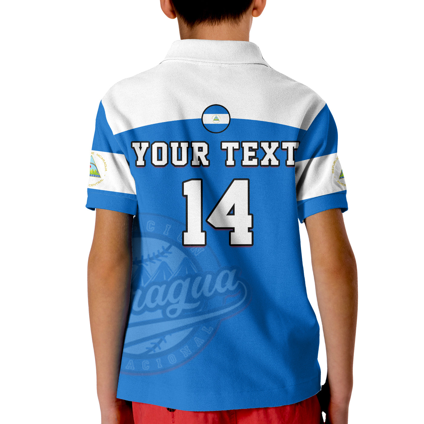 (Custom Text And Number) Nicaragua Polo Shirt 2023 Baseball LT14