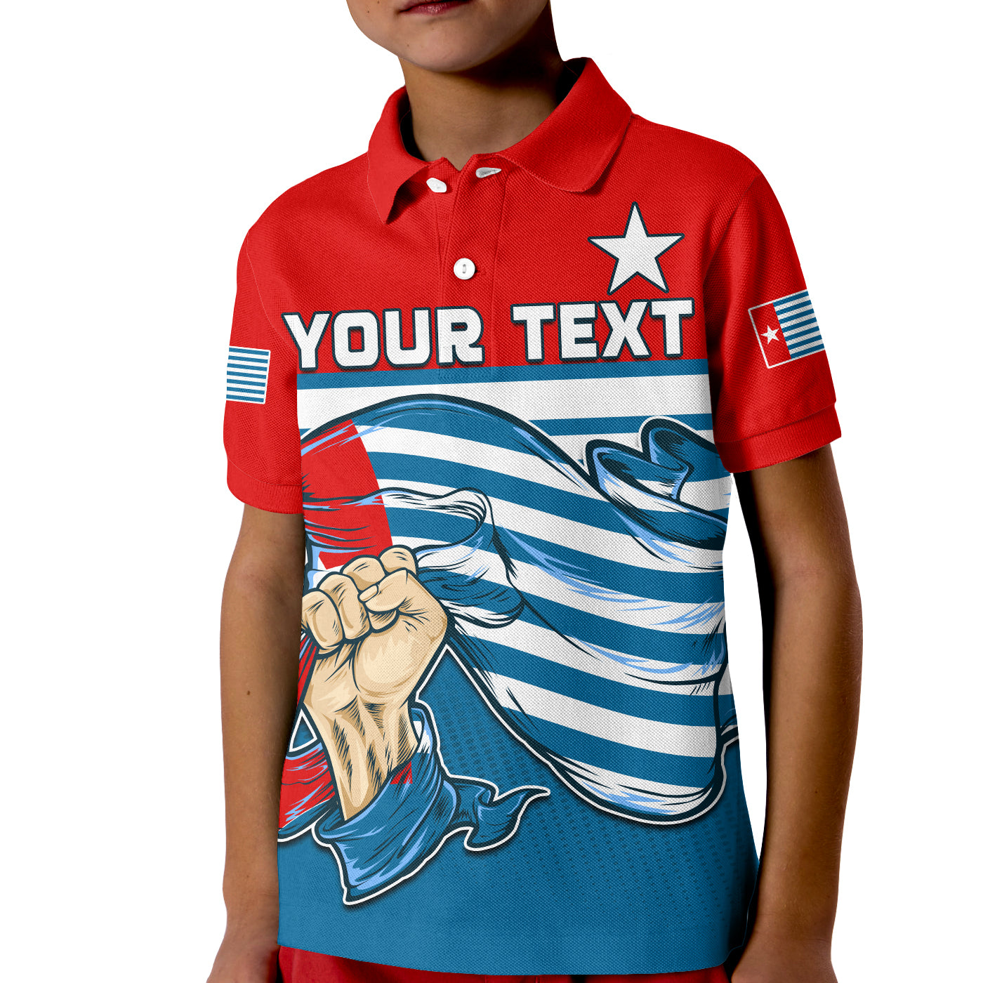 Custom Football Polo Shirt One People One Soul Strong West Papuan LT13