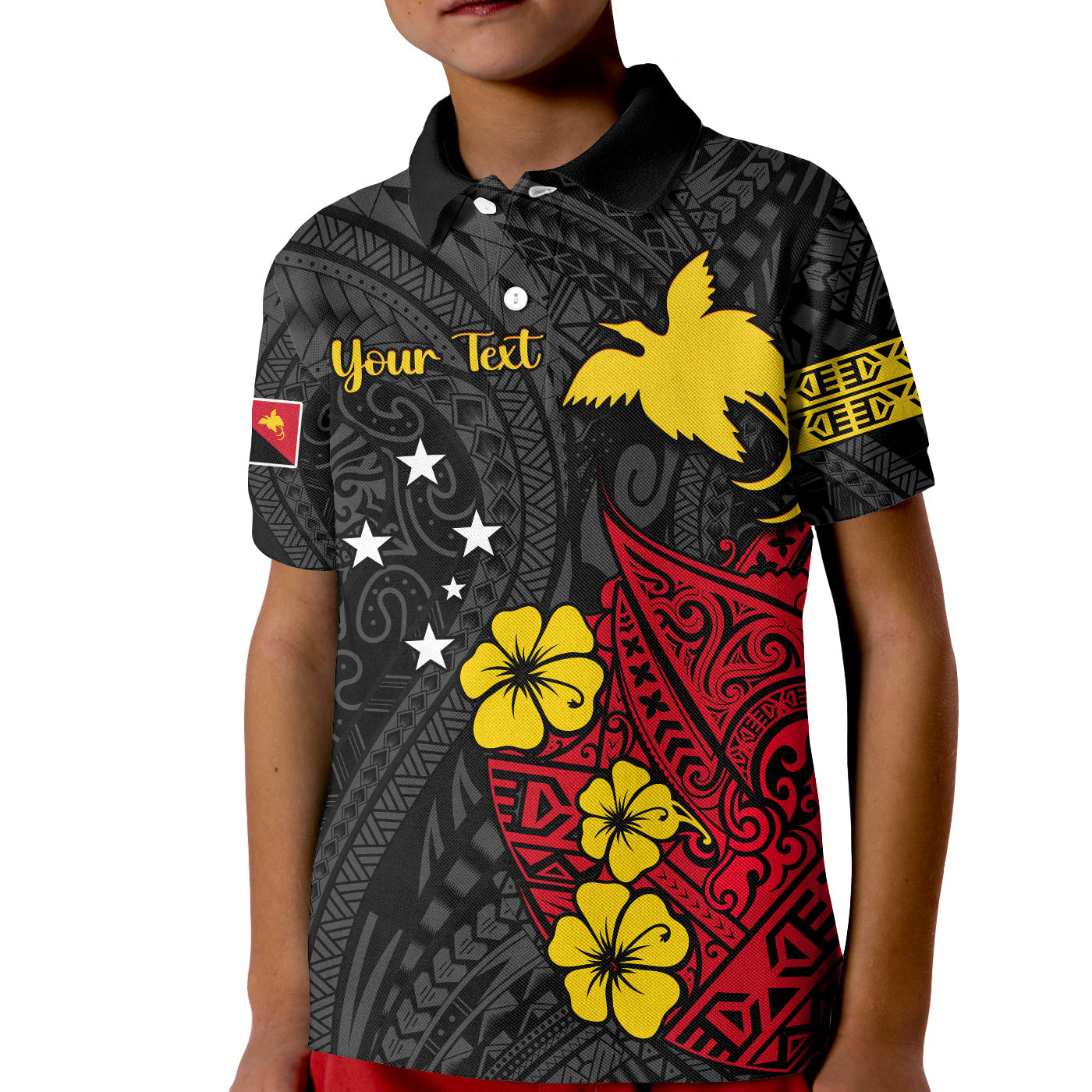 Custom Papua New Guinea Anniversary Polo Shirt 47th Independence Day Since 1975 LT13