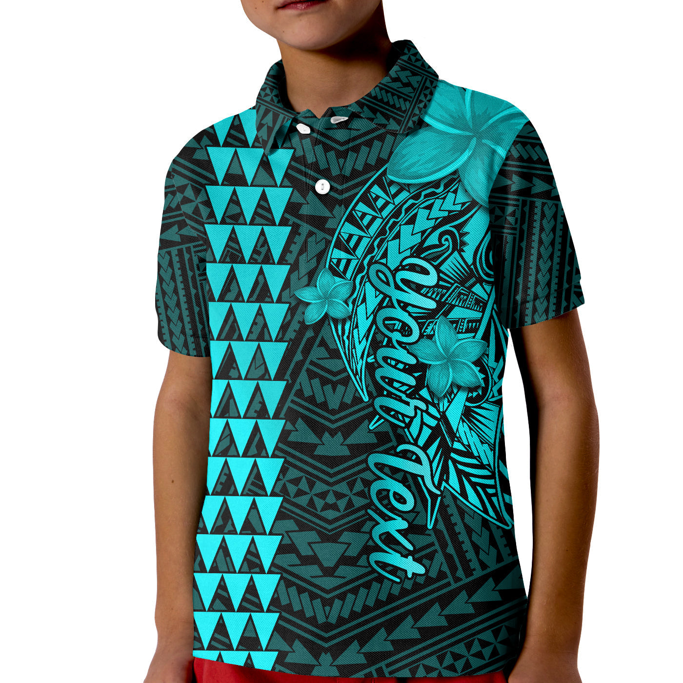 Custom Hawaii Polo Shirt Kakau Kanaka Maoli Combine Polynesian Shark Ver.04 LT14