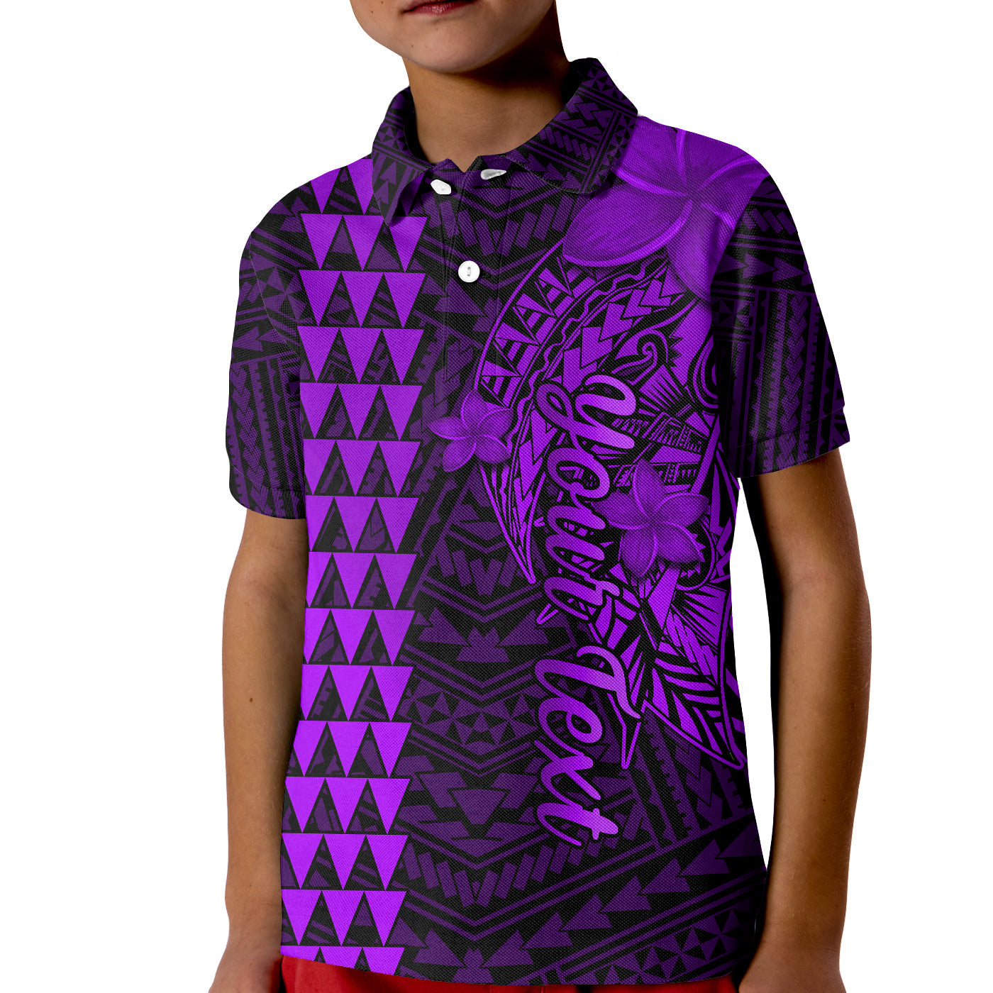 Custom Hawaii Polo Shirt Kakau Kanaka Maoli Combine Polynesian Shark Ver.05 LT14