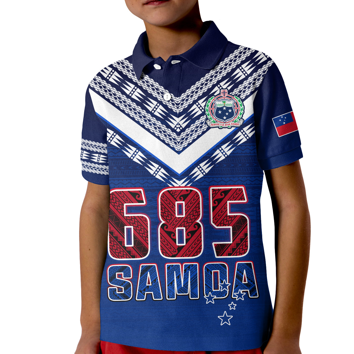 (Custom Personalise Text and Number) Samoa 685 Polo Shirt Uso Aso Uma Toa Samoa Rugby History Made LT13