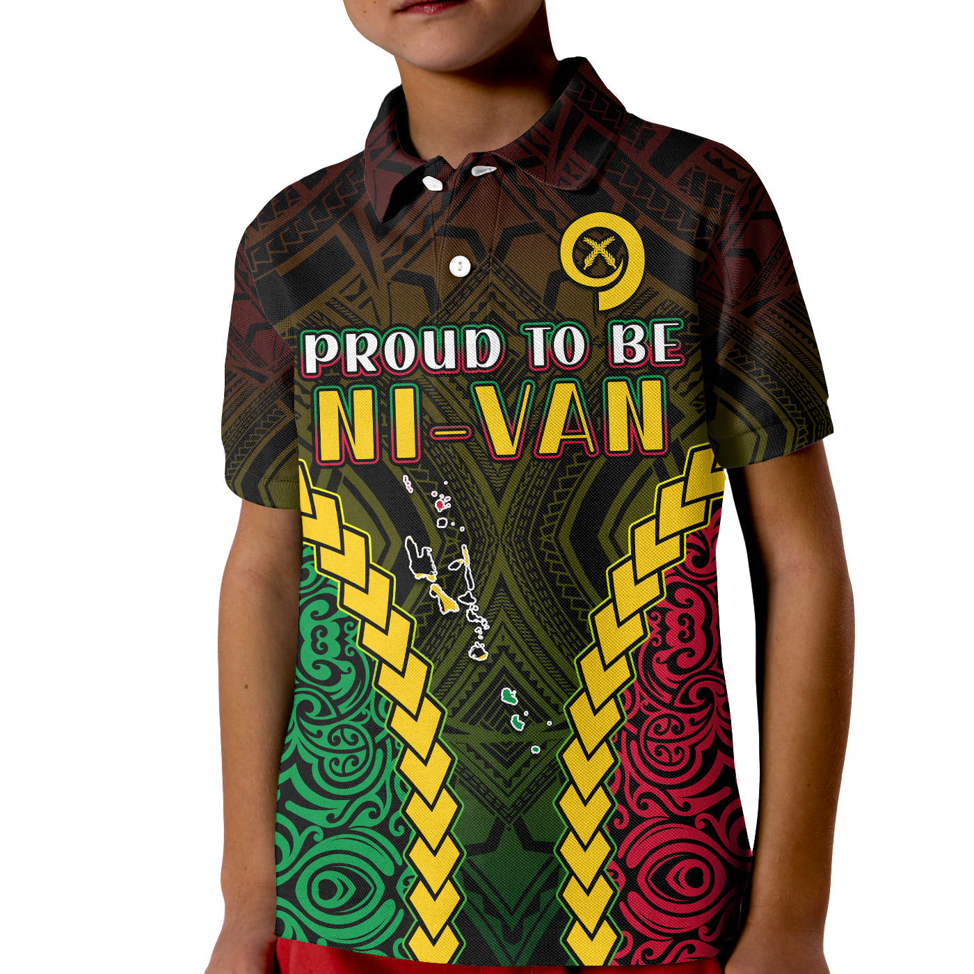 Vanuatu Indigenous Polo Shirt Proud To Be Ni Vanuatu Polynesian Pattern LT13
