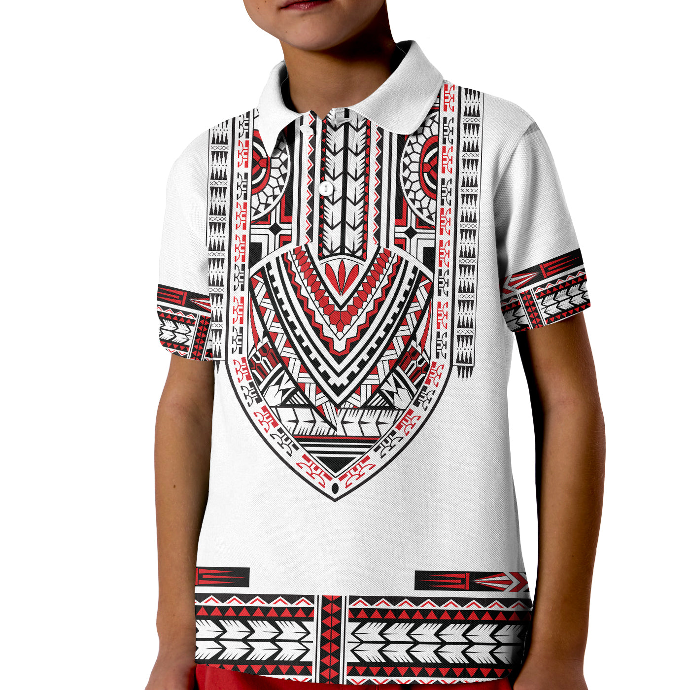 Custom Polynesian Polo Shirt Dashiki With Polynesian Tattoo Royal Version LT14