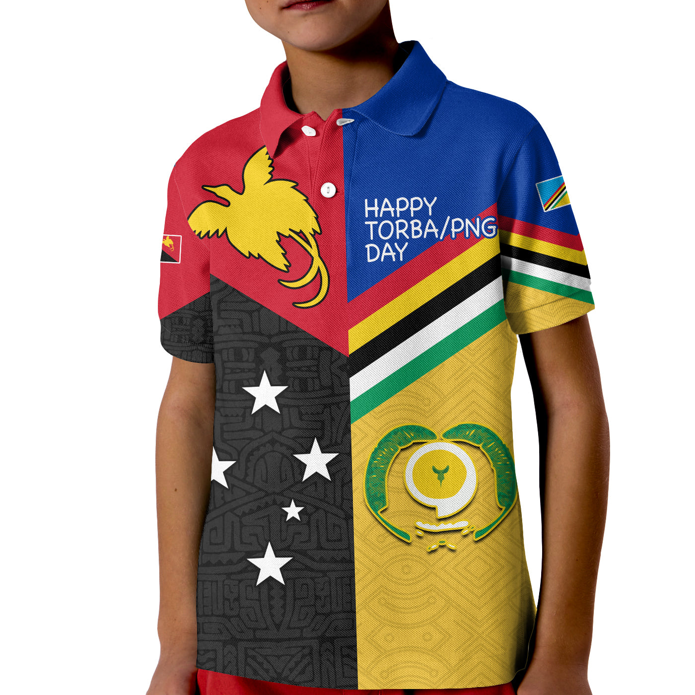 Custom Text and Number Torba PNG Day Polo Shirt 2022 Simple Polynesia LT13