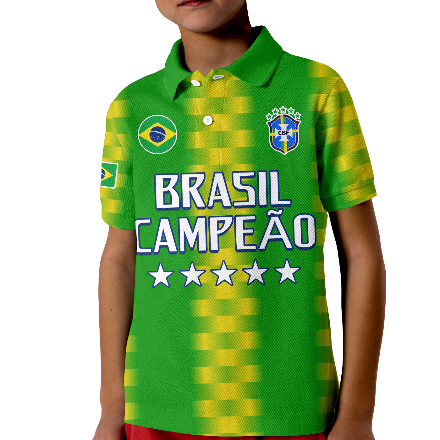 (Custom Text and Number) Brazil Football Champions Polo Shirt Proud Selecao LT13