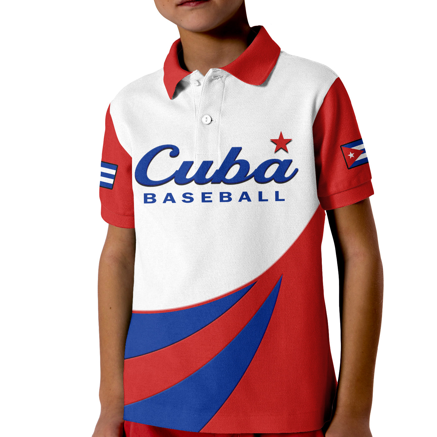 (Custom Text And Number) Cuba Polo Shirt 2023 Baseball LT14