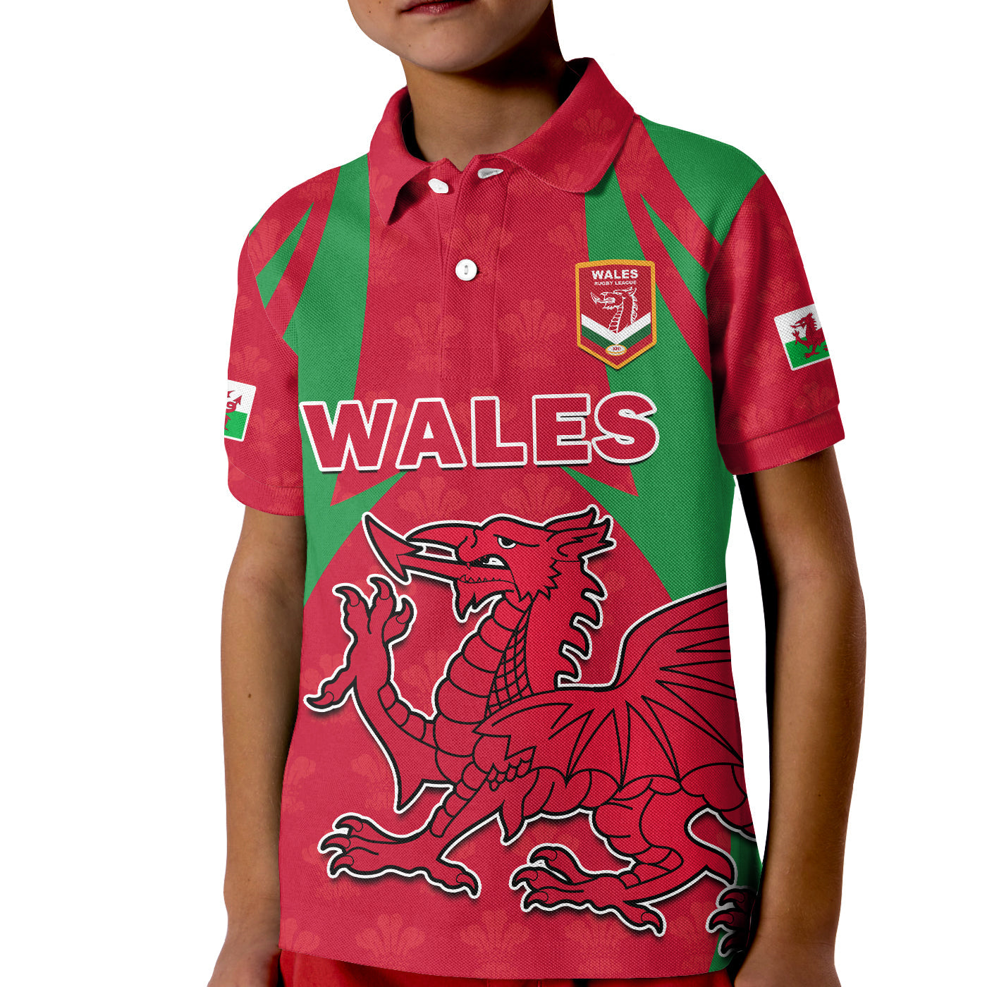 (Custom Text And Number) Wales Rugby Polo Shirt The Dragons National Team Come On Cymru LT14