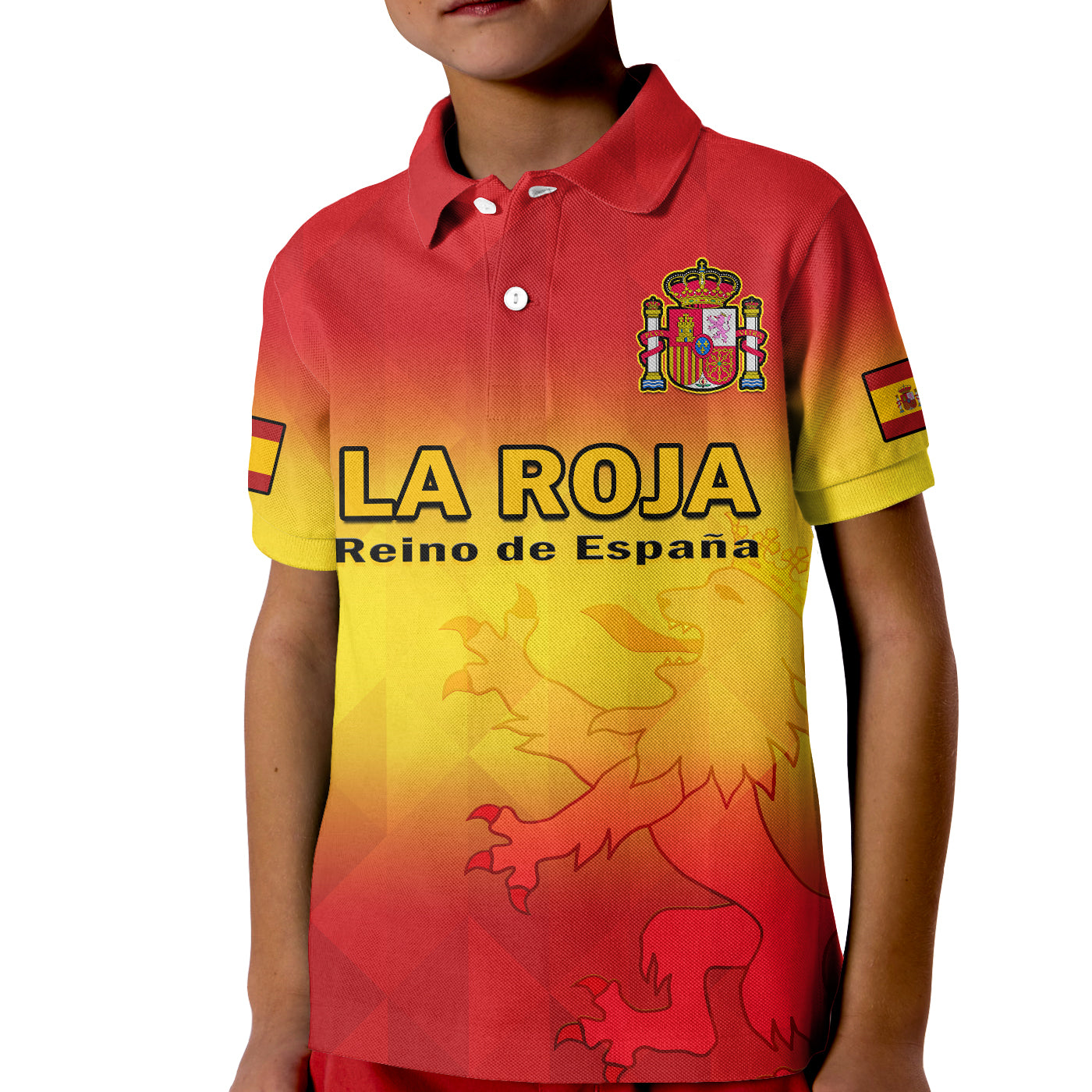 (Custom Text And Number) Spain Football Polo Shirt La Roja Football 2022 LT14