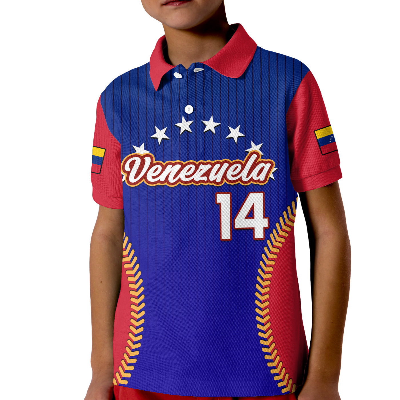 (Custom Text And Number) Venezuela Polo Shirt 2023 Baseball Sporty Version LT14