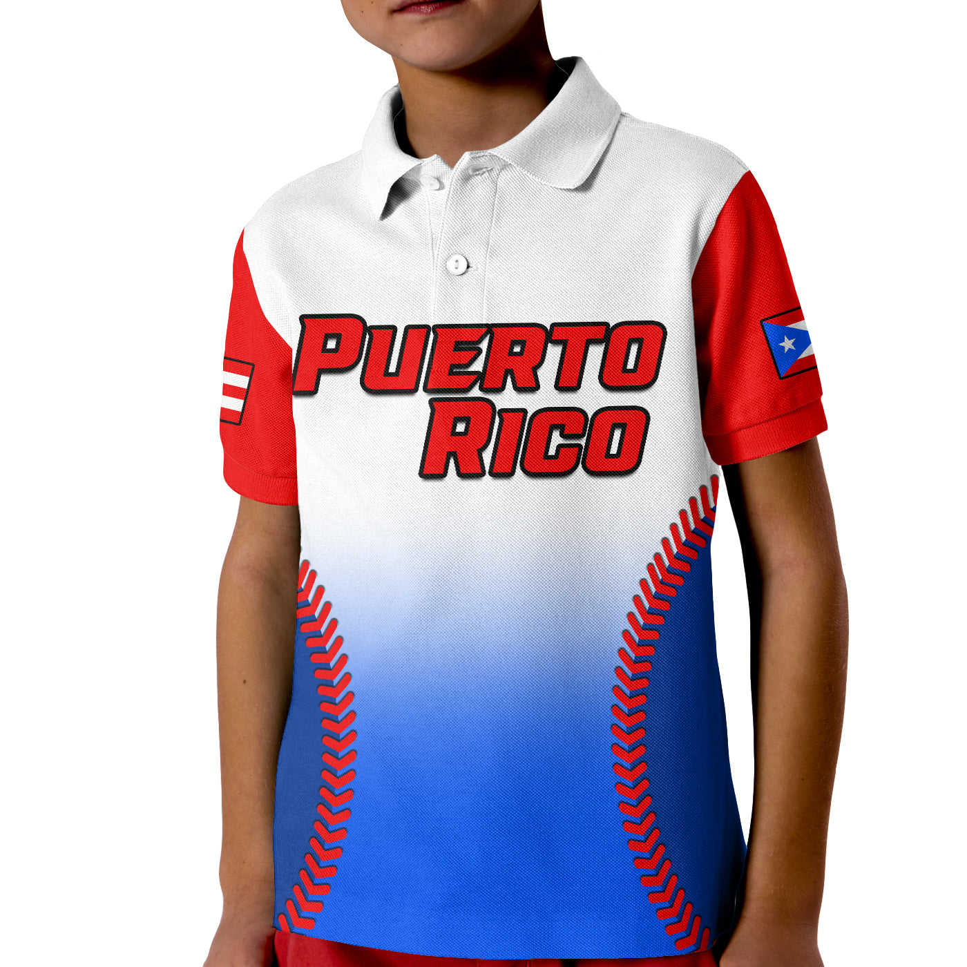 (Custom Text And Number) Puerto Rico Polo Shirt 2023 Baseball Sporty Version LT14