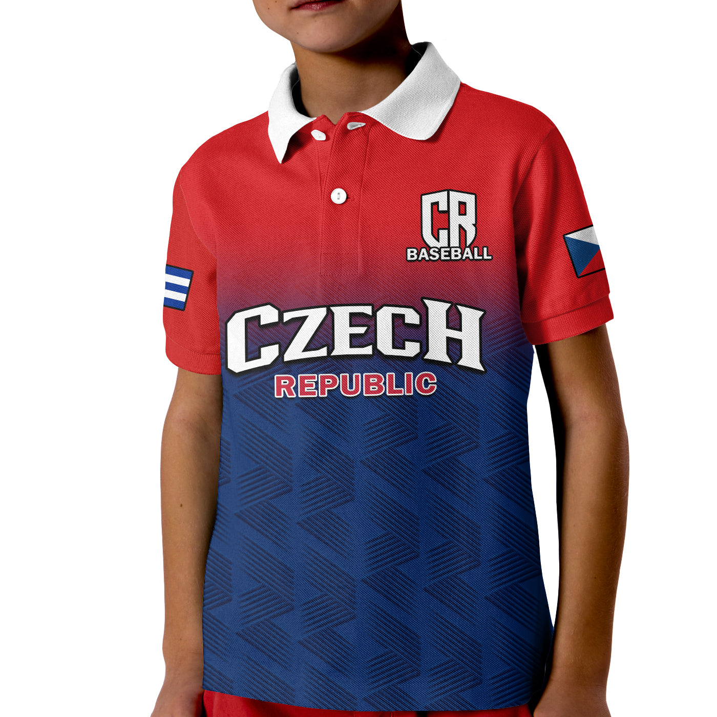 (Custom Text And Number) Czech Republic Polo Shirt 2023 Baseball LT14