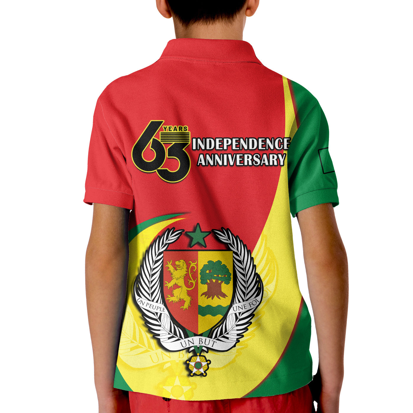 Senegal Polo Shirt Happy 63th Independence Day LT14