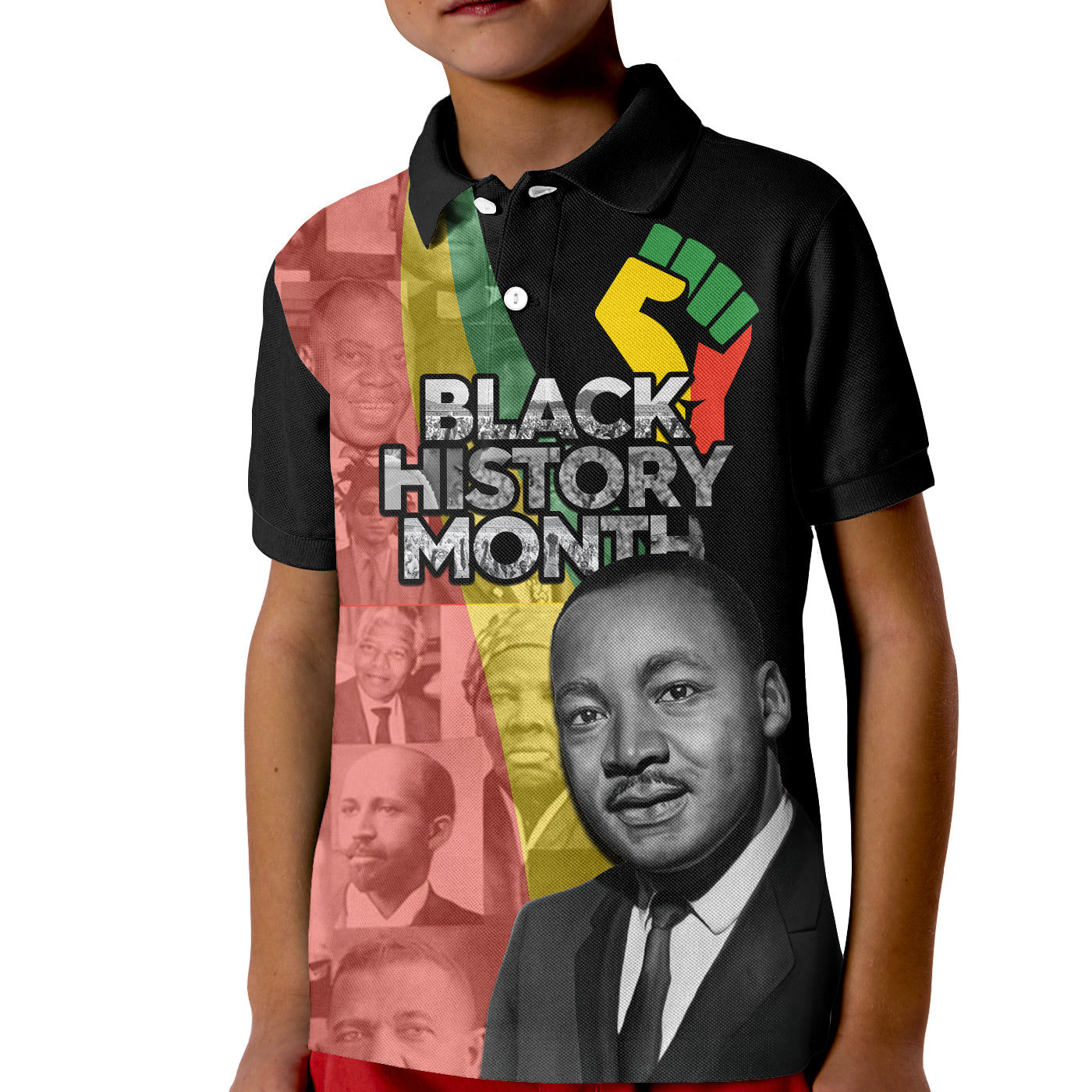 Custom Civil Rights Leaders Polo Shirt African American Black History Month LT14