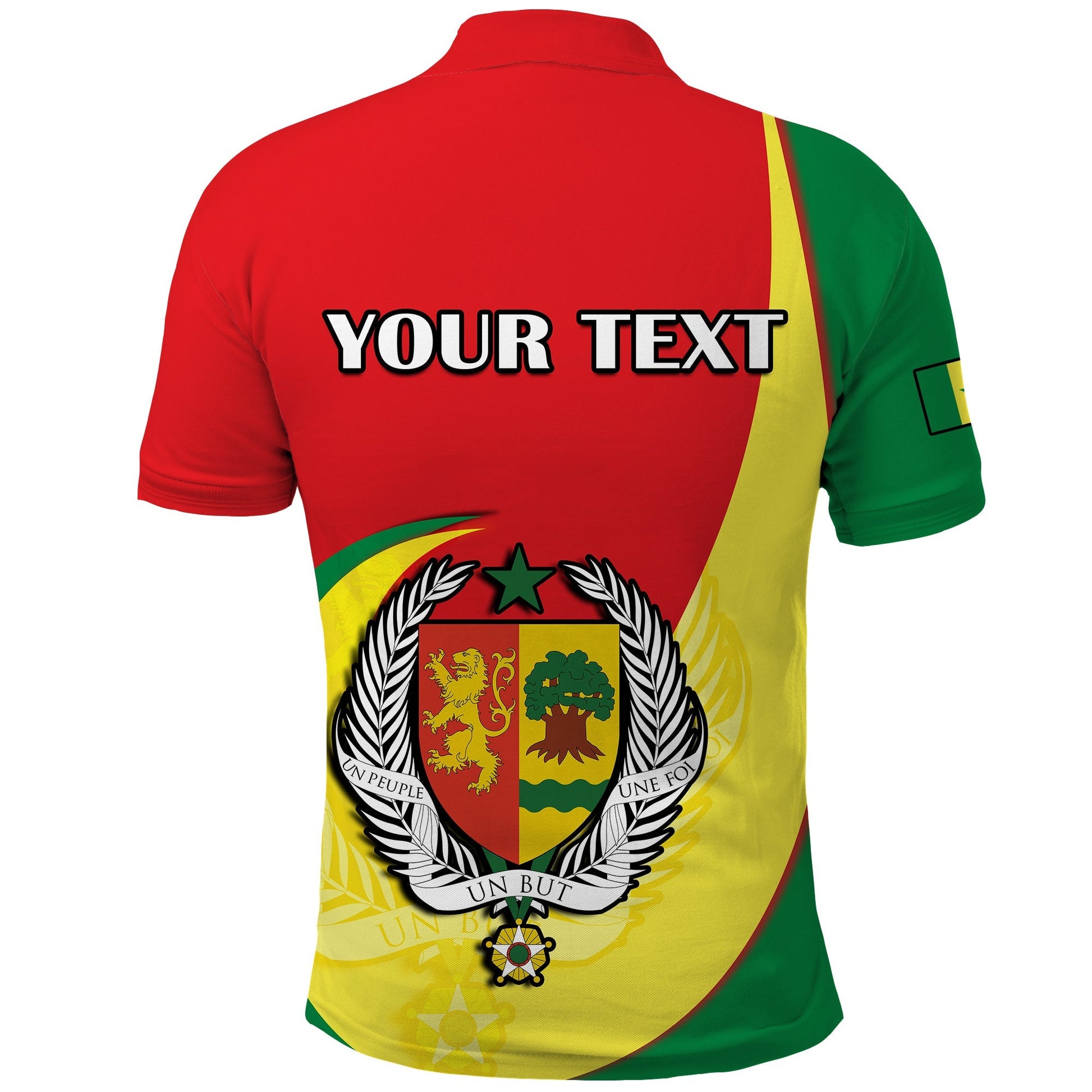Custom Senegal Polo Shirt Happy 63th Independence Day LT14