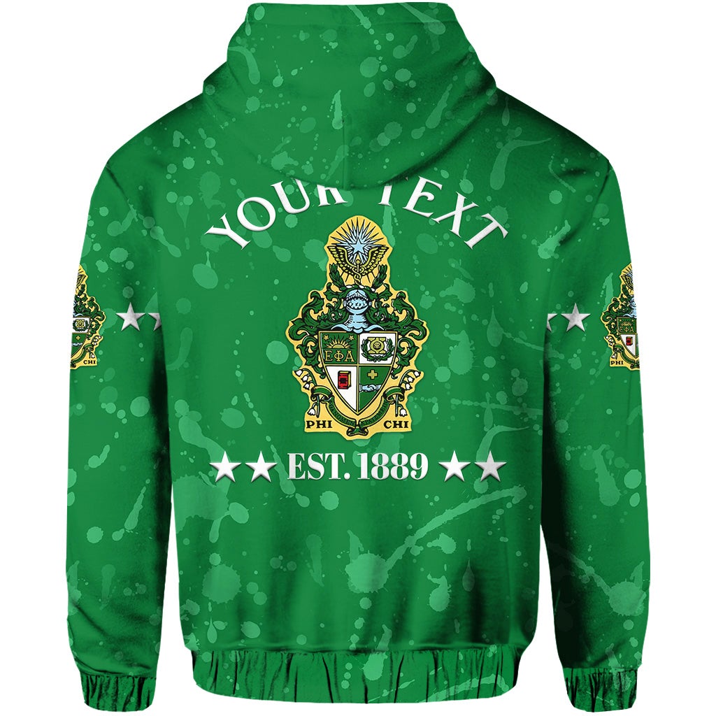 Phi Chi Custom Zip Hoodie Simple Style LT8