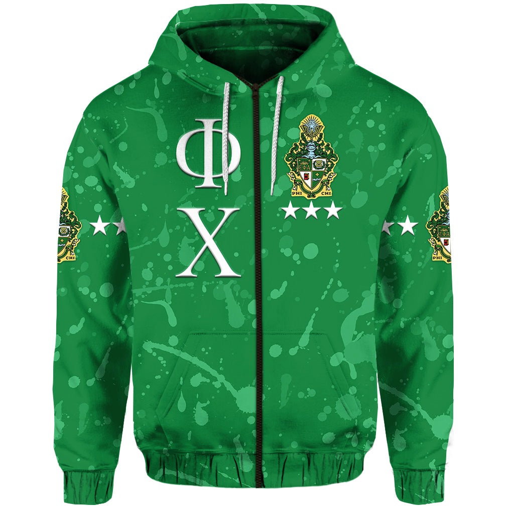 Phi Chi Custom Zip Hoodie Simple Style LT8